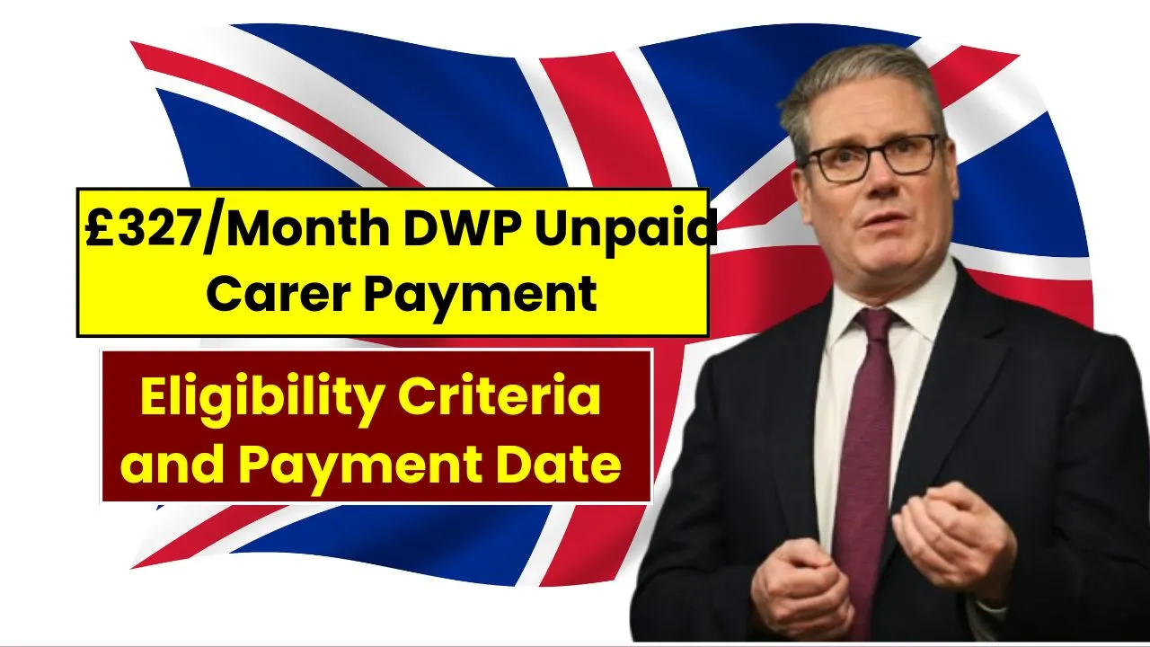 £327 / Month DWP unpaid carer payment